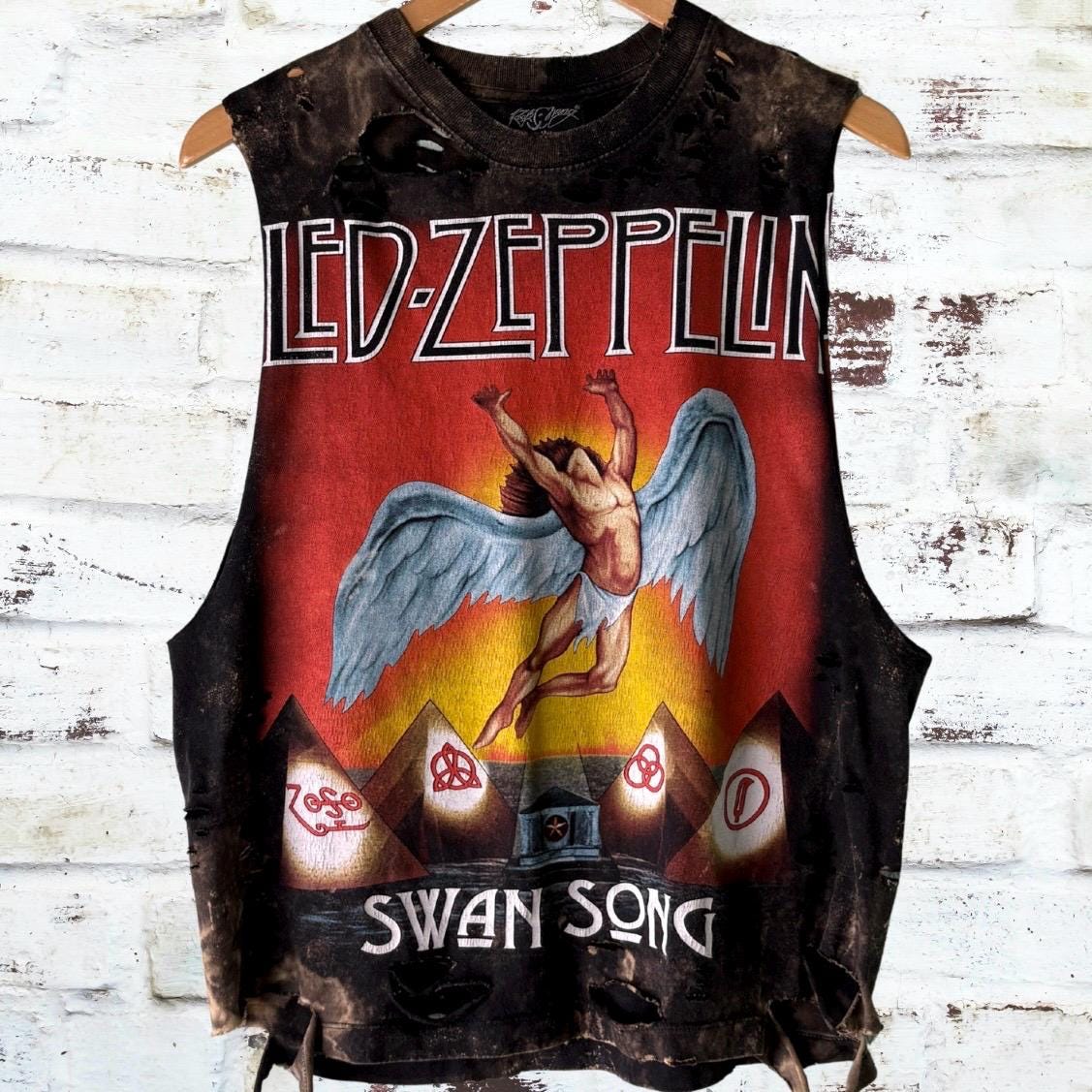 Led Zeppelin Swan Song Distressed Tee