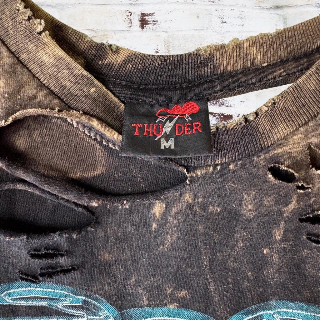 Aerosmith Bleached Shredded Band Tee