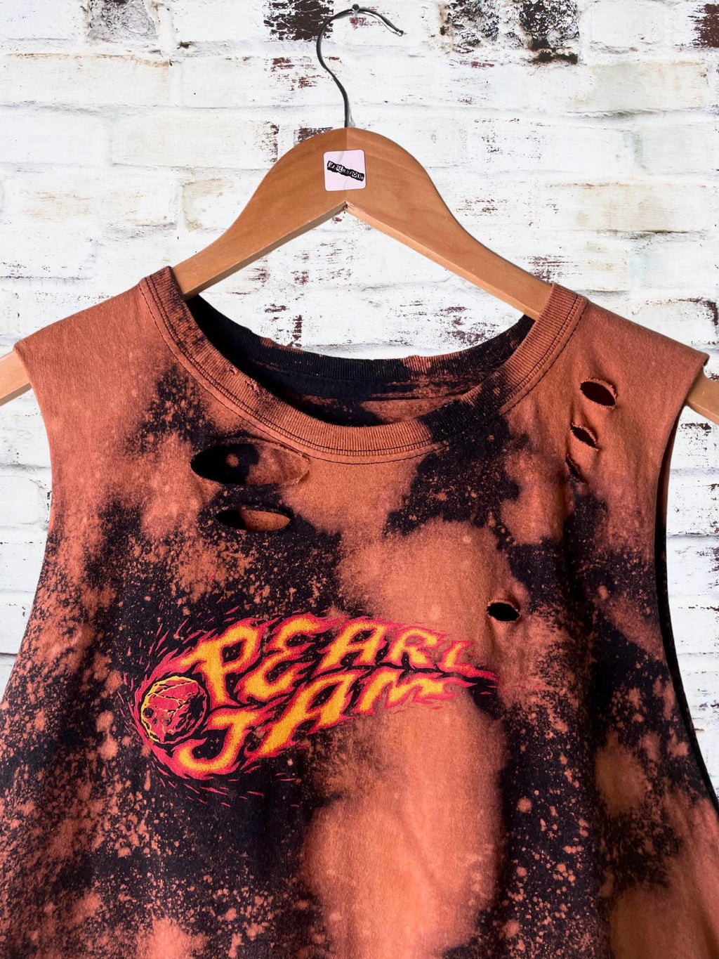 Pearl Jam Bleached Thrashed Band Shirt