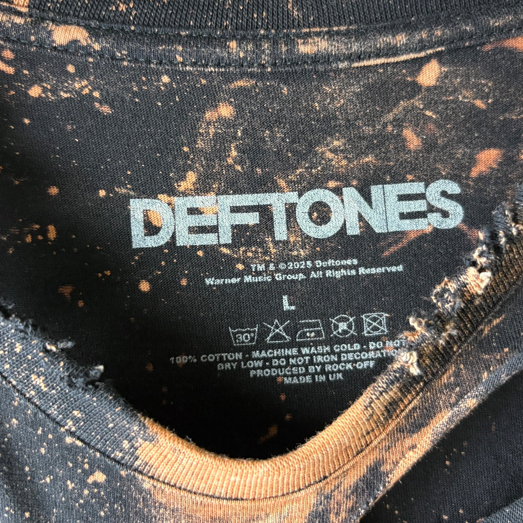Deftones - Bleached Distressed cropped Band Tee