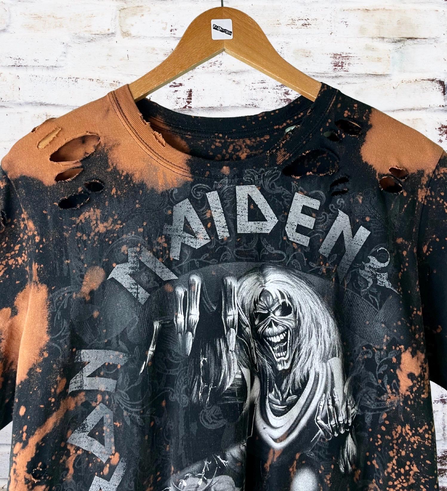 Iron Maiden The Number Of The Beast Distressed Tee