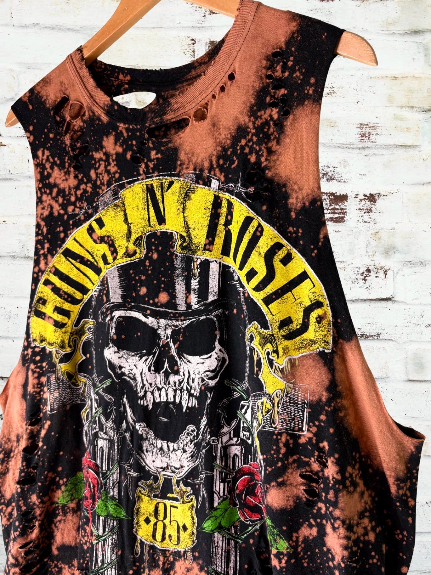 Guns n Roses Bleached Distressed Tee