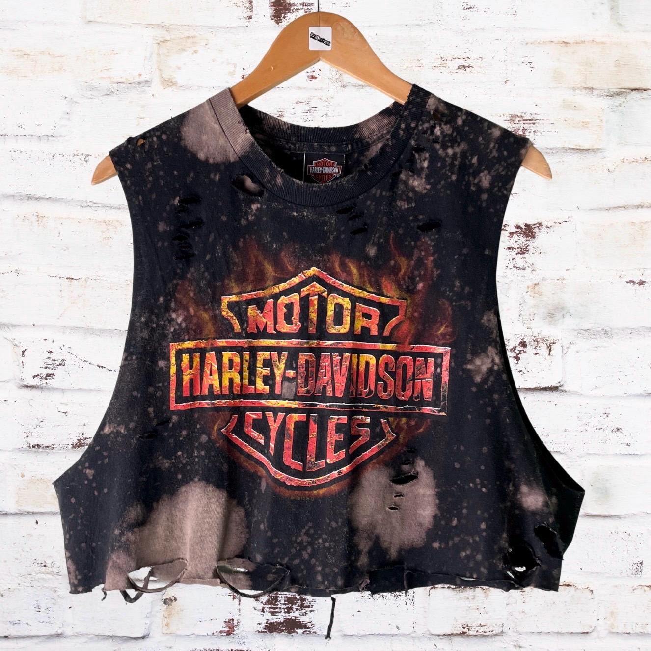 Harley Davidson Classic Logo Distressed Tee