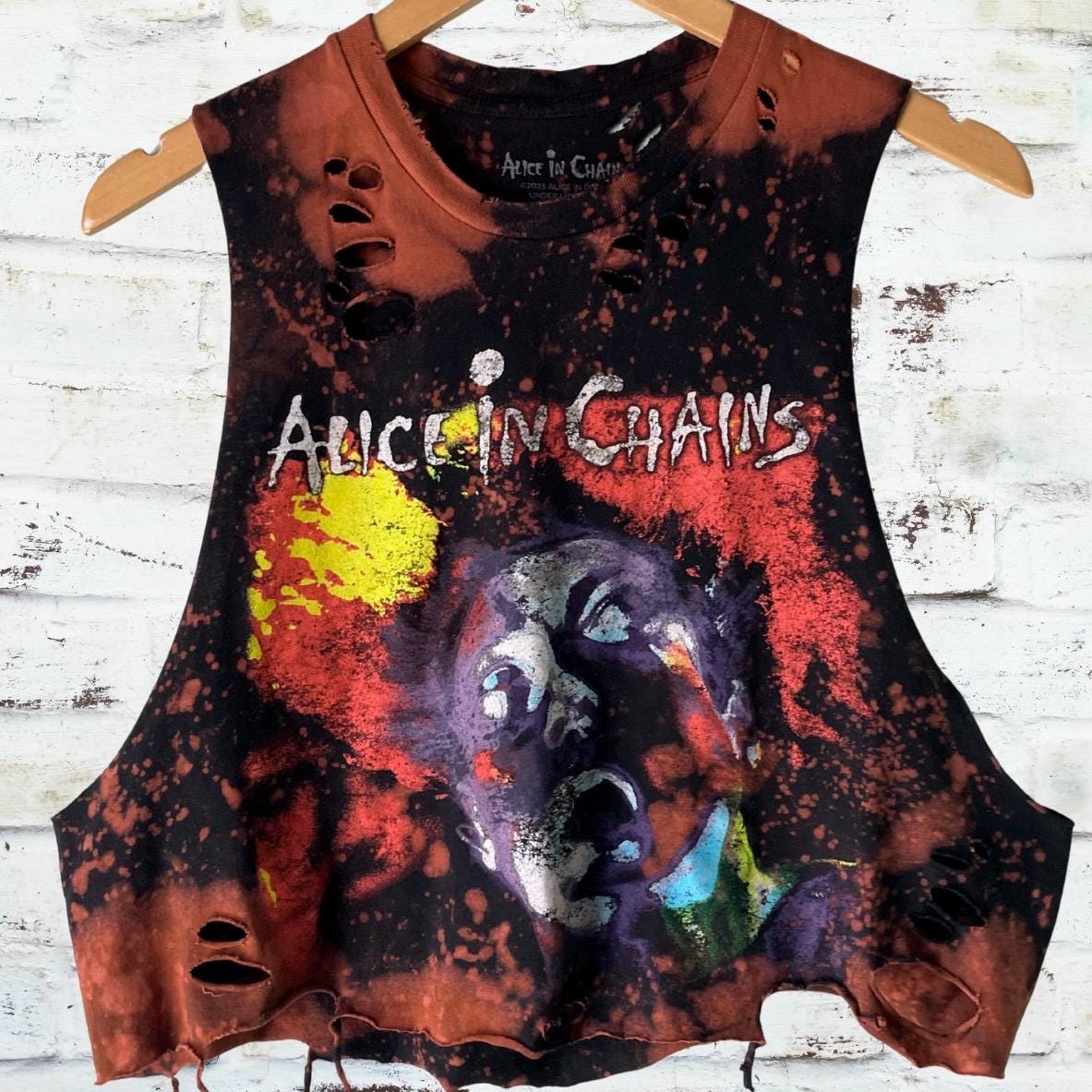 Alice In Chains Distressed Band Shirt