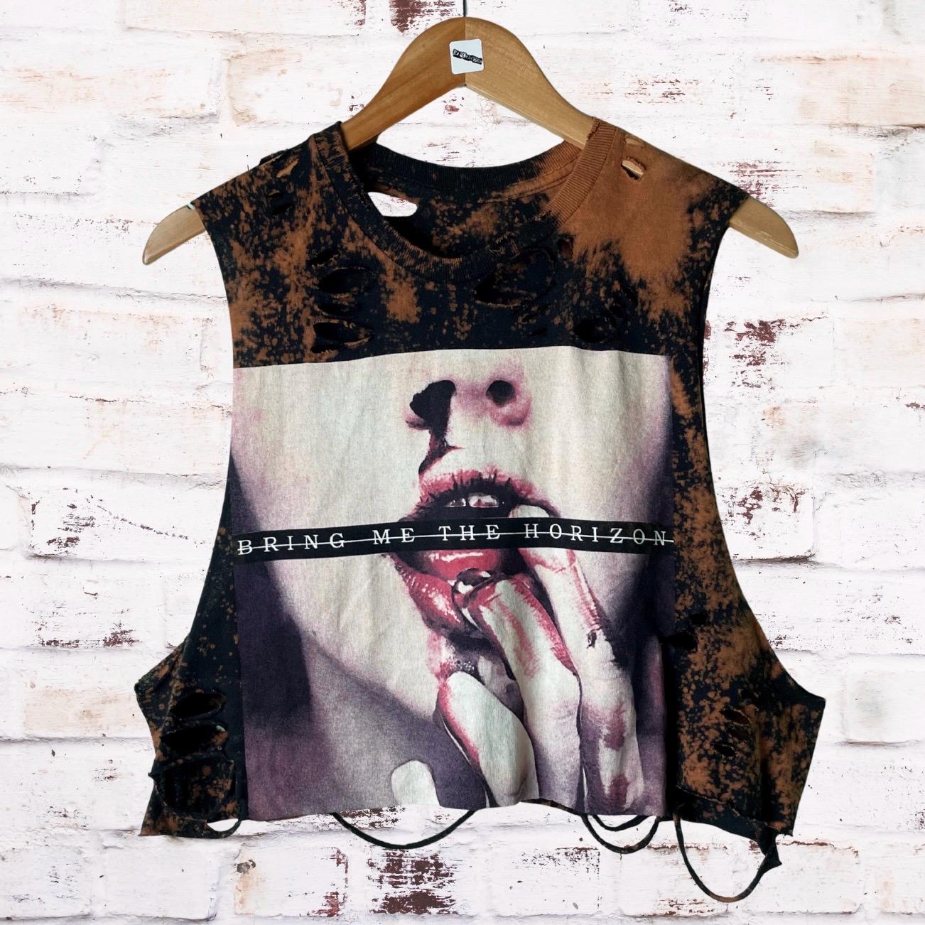 Bring Me The Horizon Cropped Bleached Shirt