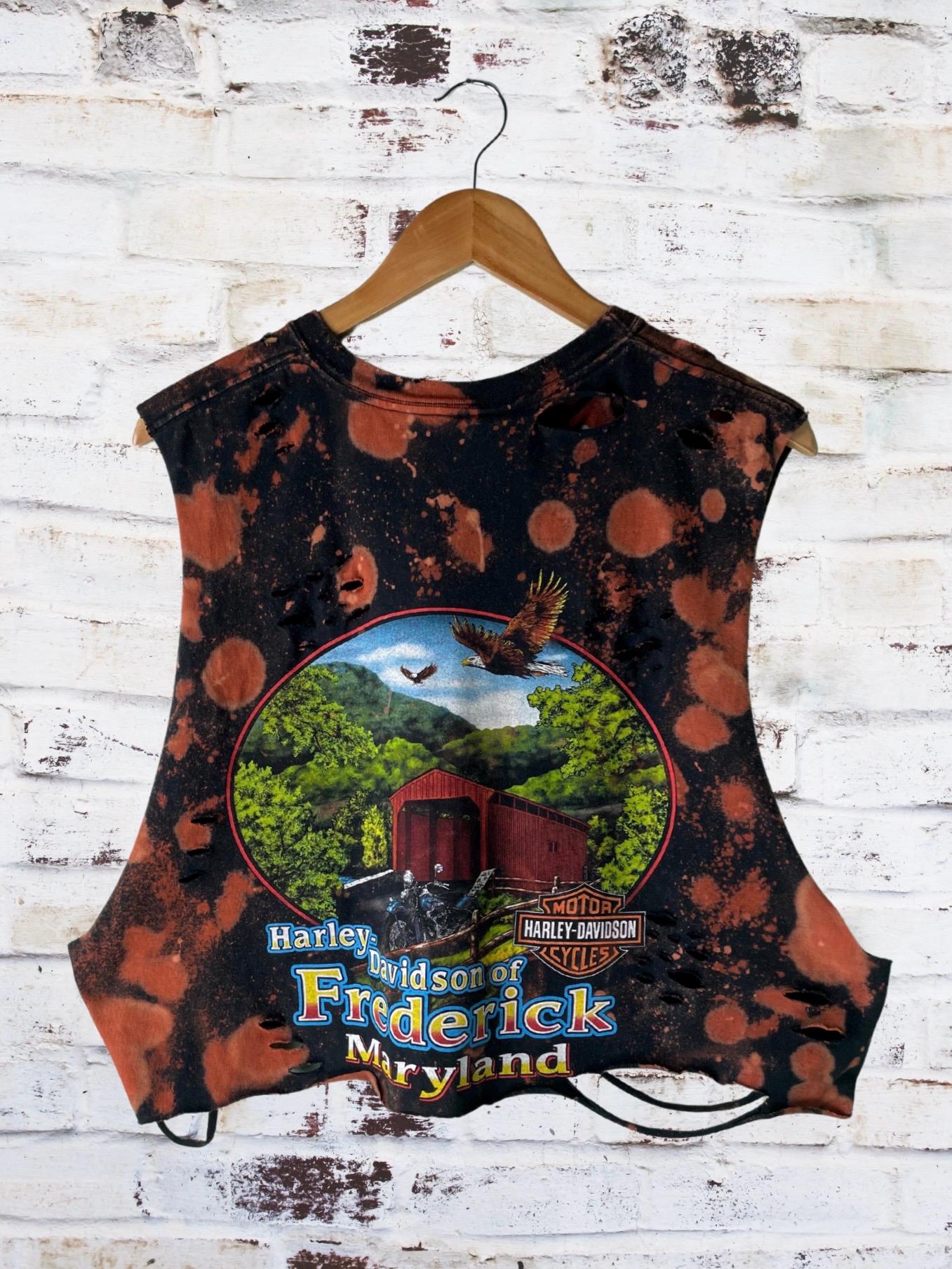 Harley Davidson Maryland Shredded Custom Tee