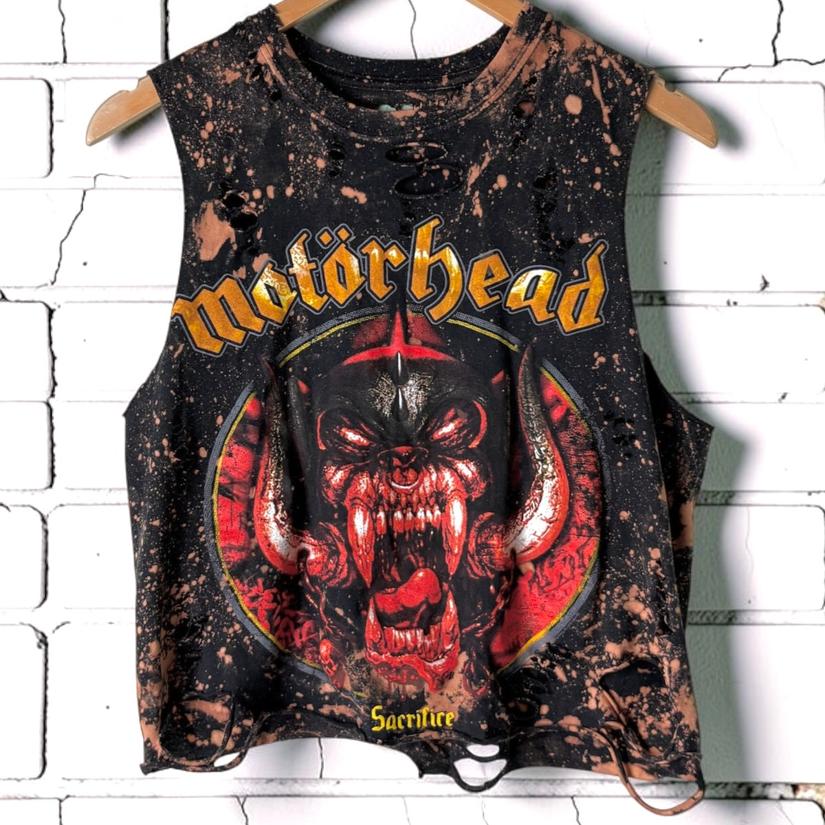 Motörhead Bleached Distressed Band Tee