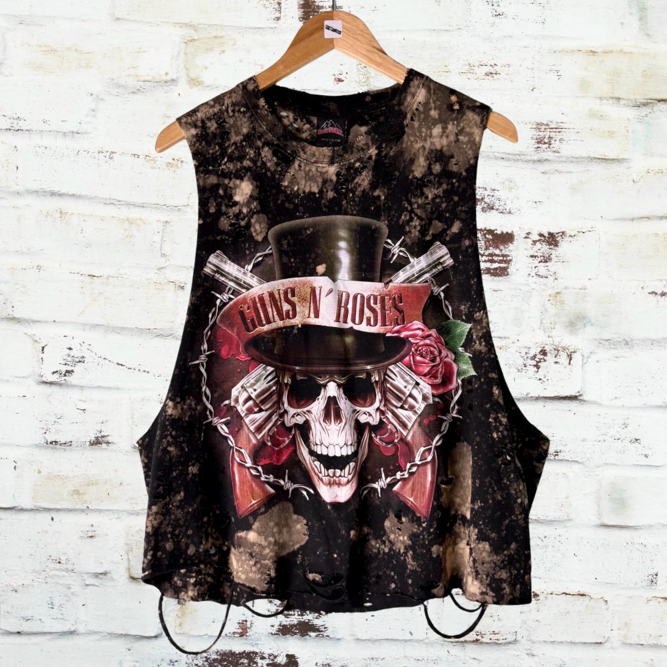Guns n Roses Distressed Bleached Tee