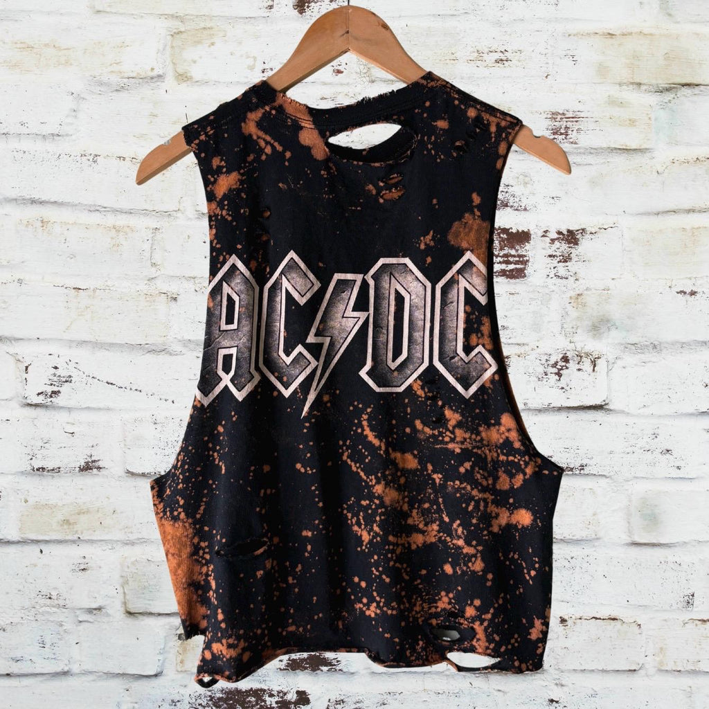 AC/DC Hells Bells Shredded Band Tee