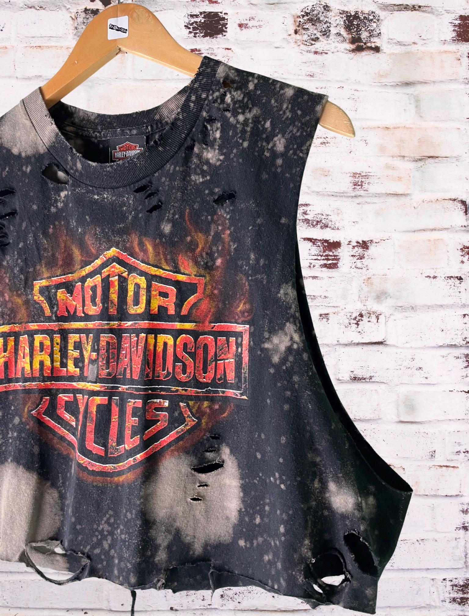 Harley Davidson Classic Logo Distressed Tee