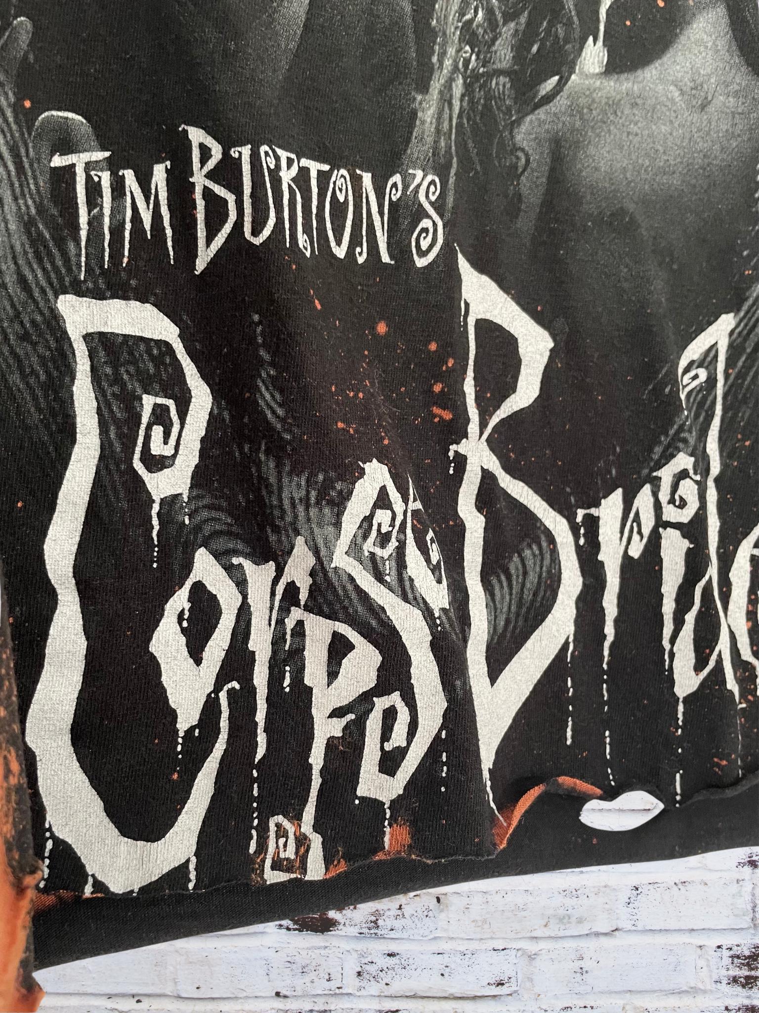 Tim Burtons Corpse Bride Bleached Distressed T-Shirt