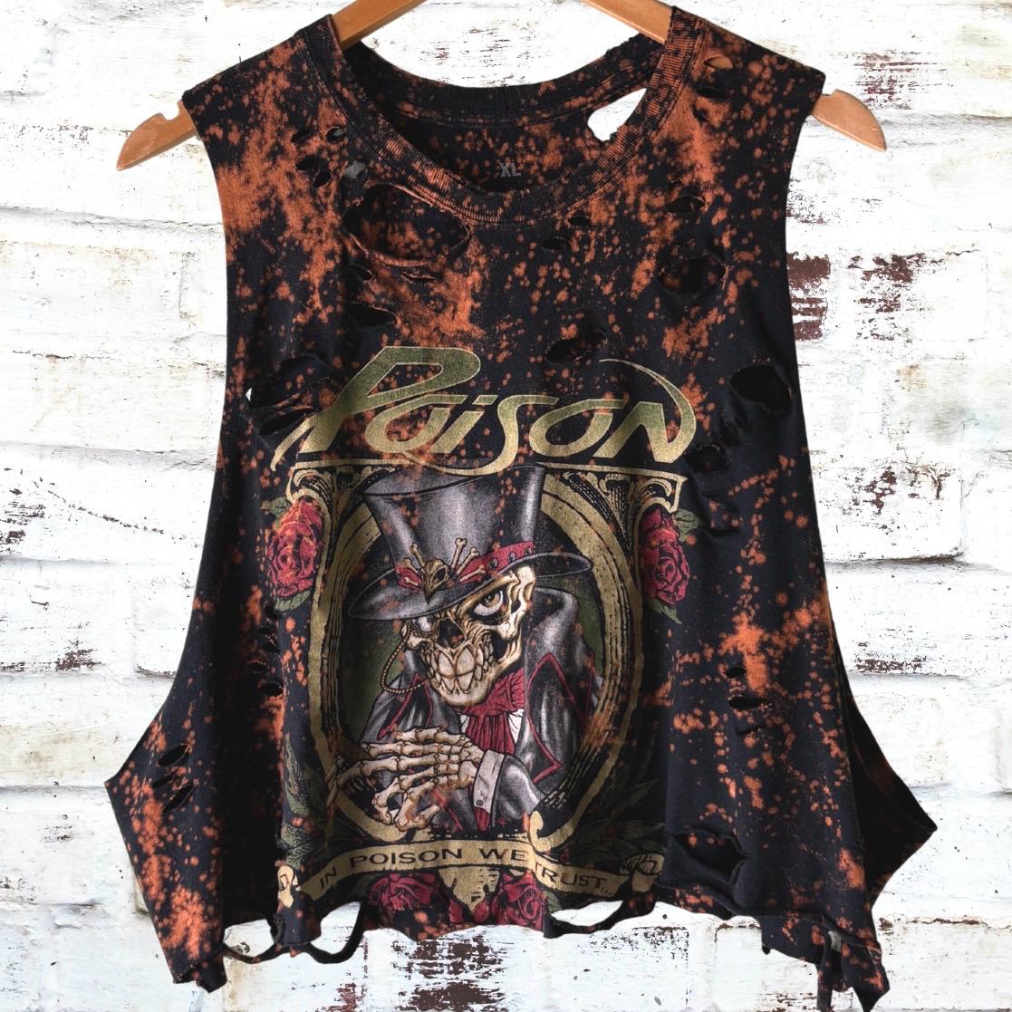 Poison - In Poison We Trust Bleached Band Tee