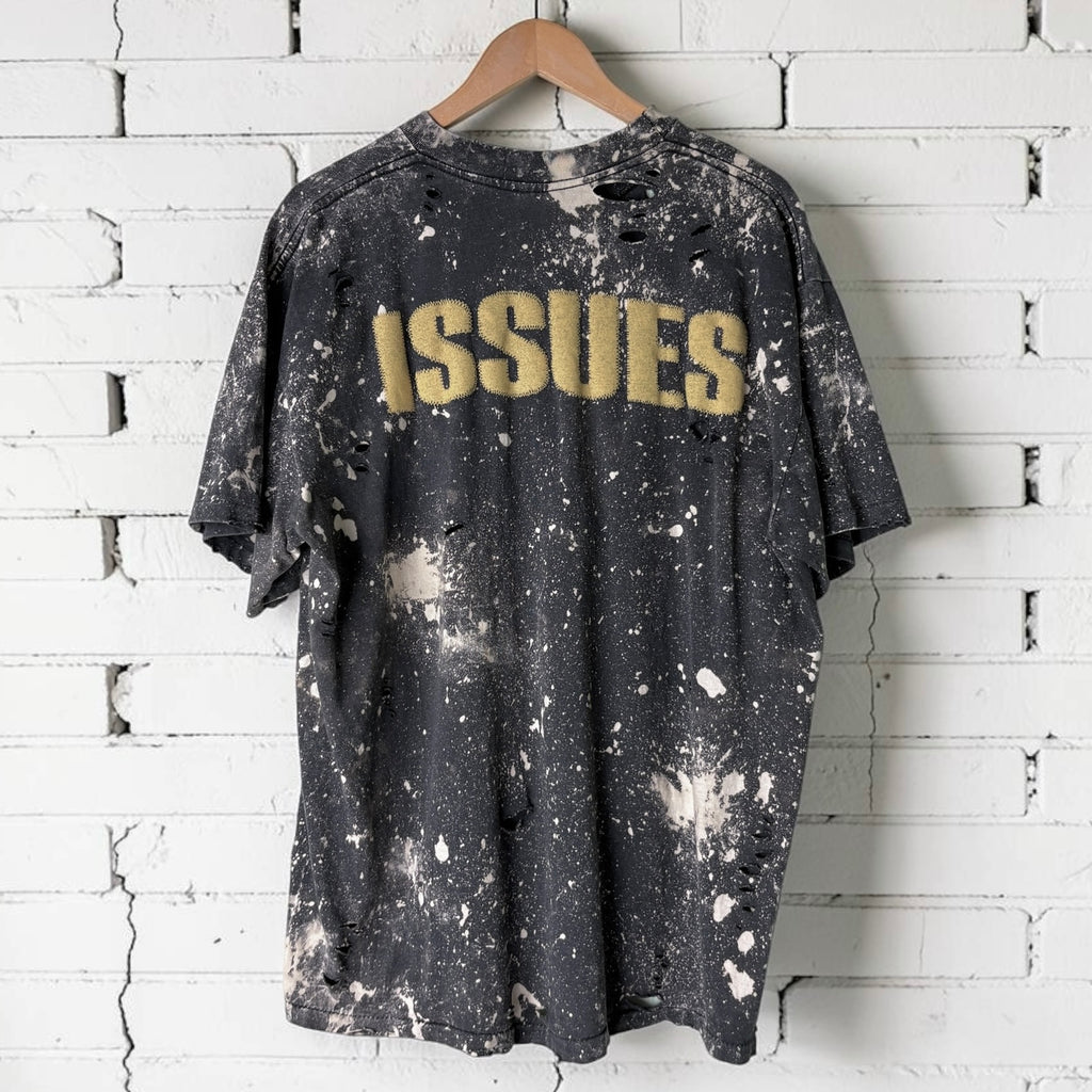 Korn Issues Bleached Distressed Band Tee