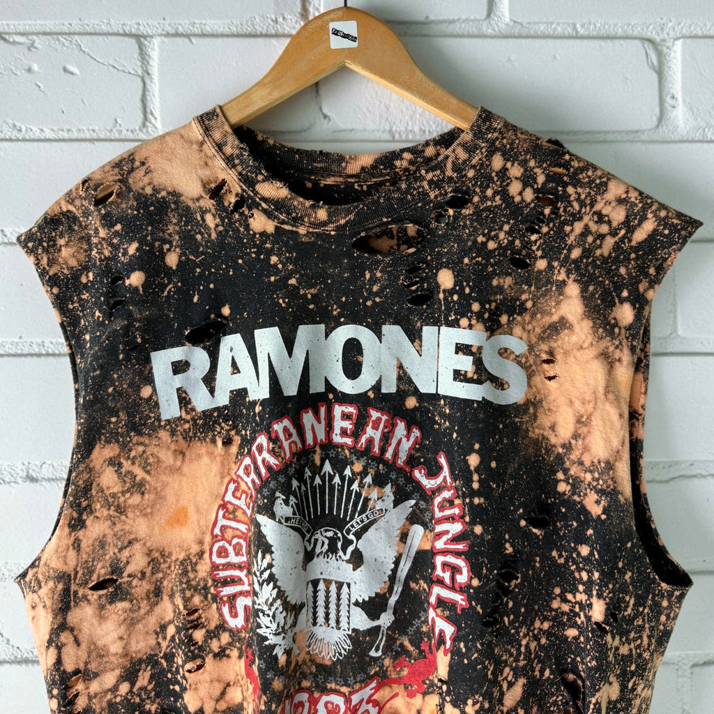Ramones - Subterranean Jungle Bleached Distressed Tee