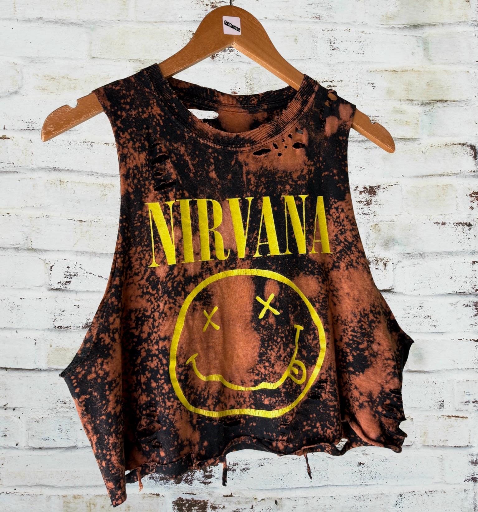 Nirvana Smiley Shredded Tee
