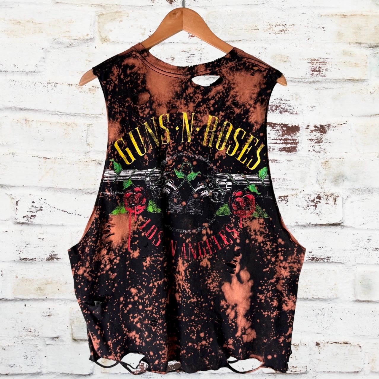 Guns n Roses Bleached Distressed Tee