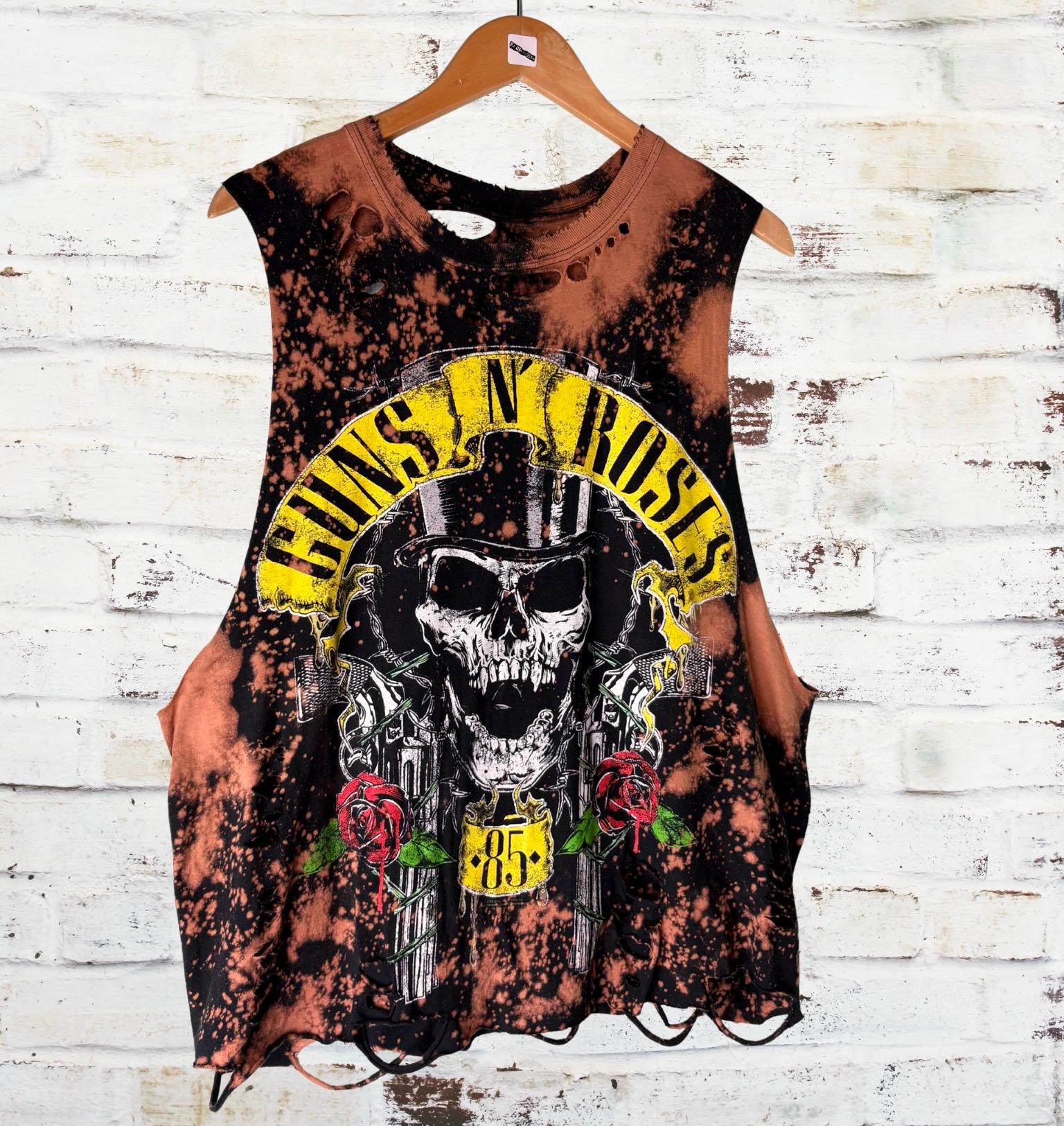 Guns n Roses Bleached Distressed Tee