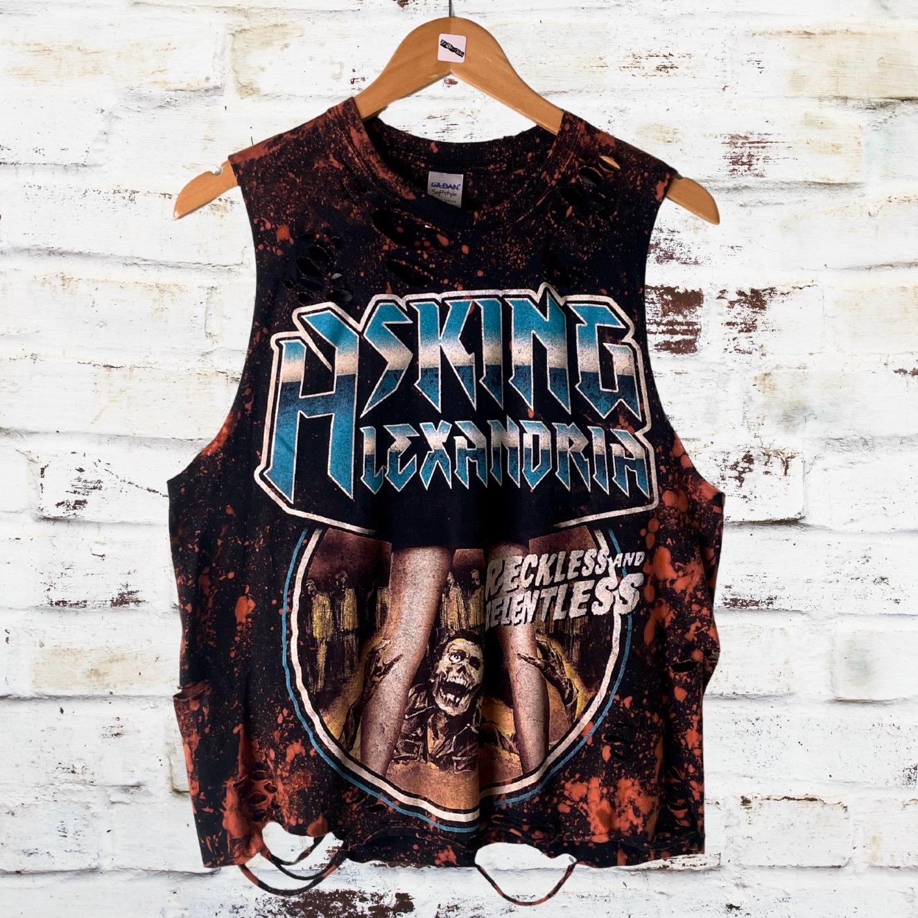 Asking Alexandria - Reckless And Relentless Thrashed Band Shirt
