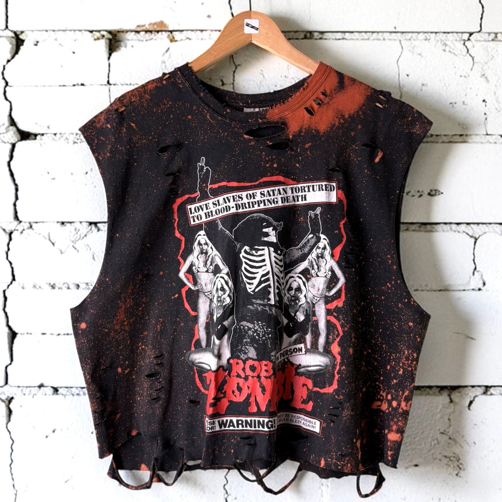 Rob Zombie Bleached Distressed T-Shirt Size XL
