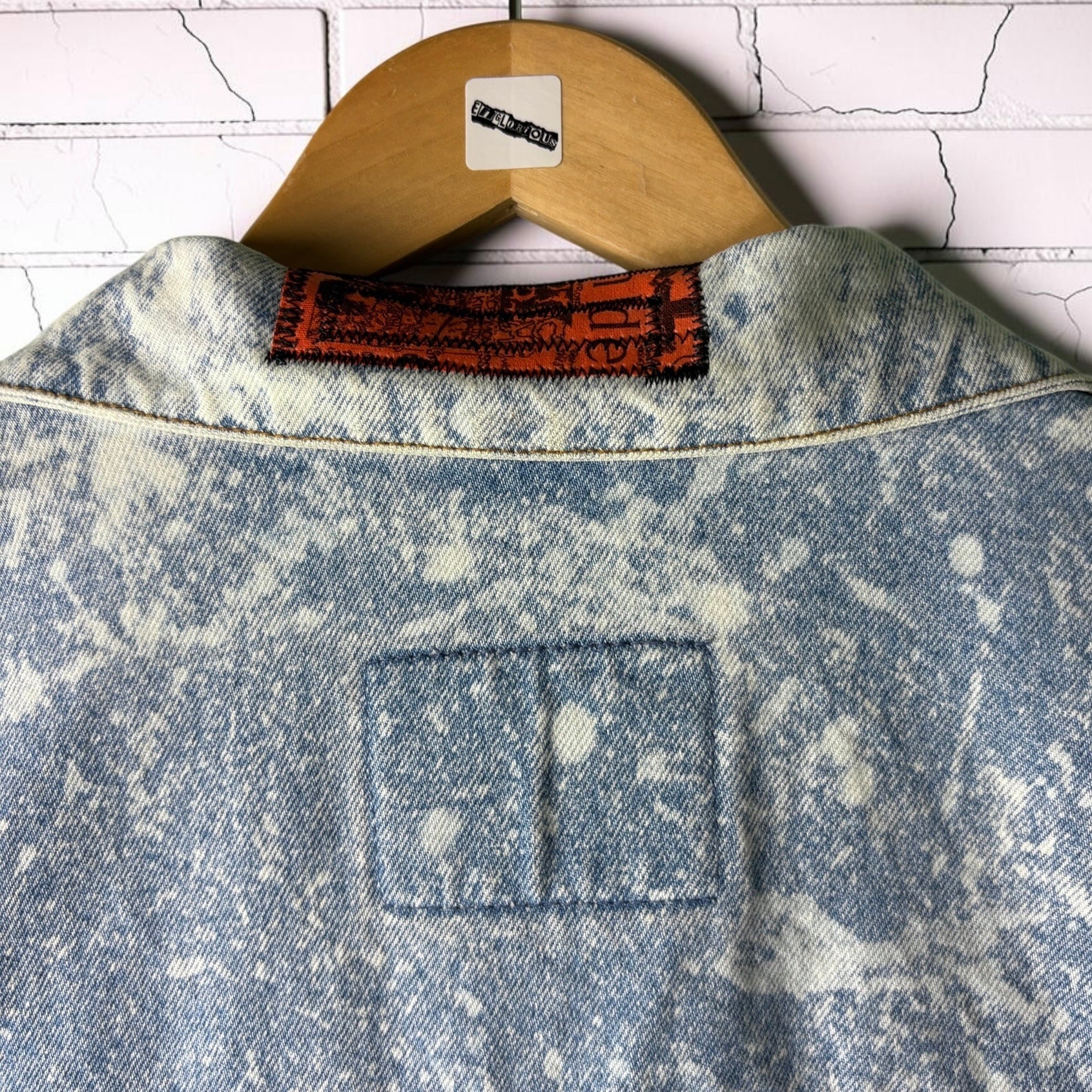 NOISE POLLUTION - Custom Patchwork Bleached Denim Jacket Punk Rock Jacket Alternative Tumblr Grunge