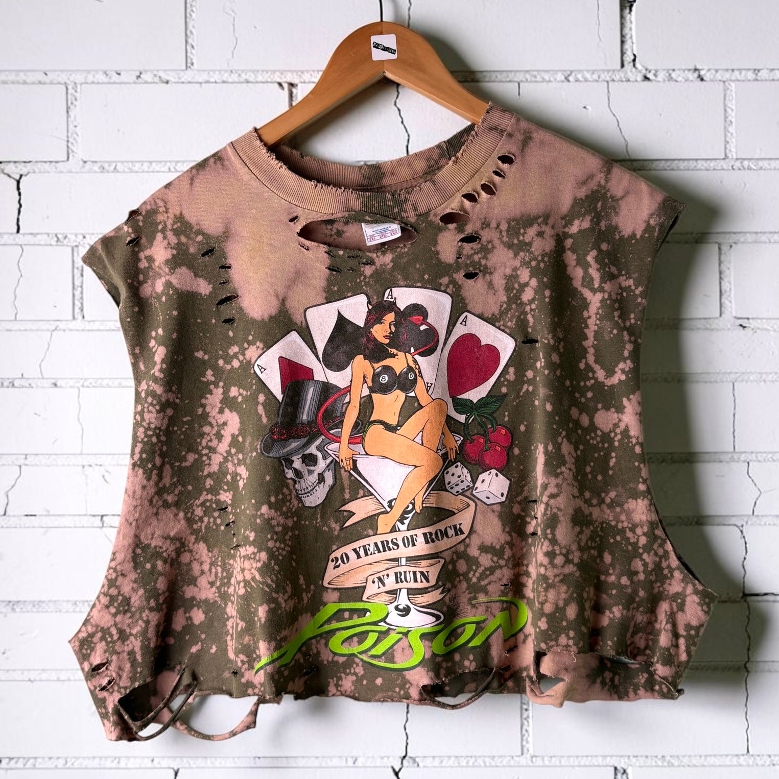 Vintage Y2K Poison 20th Anniversary Distressed Tee