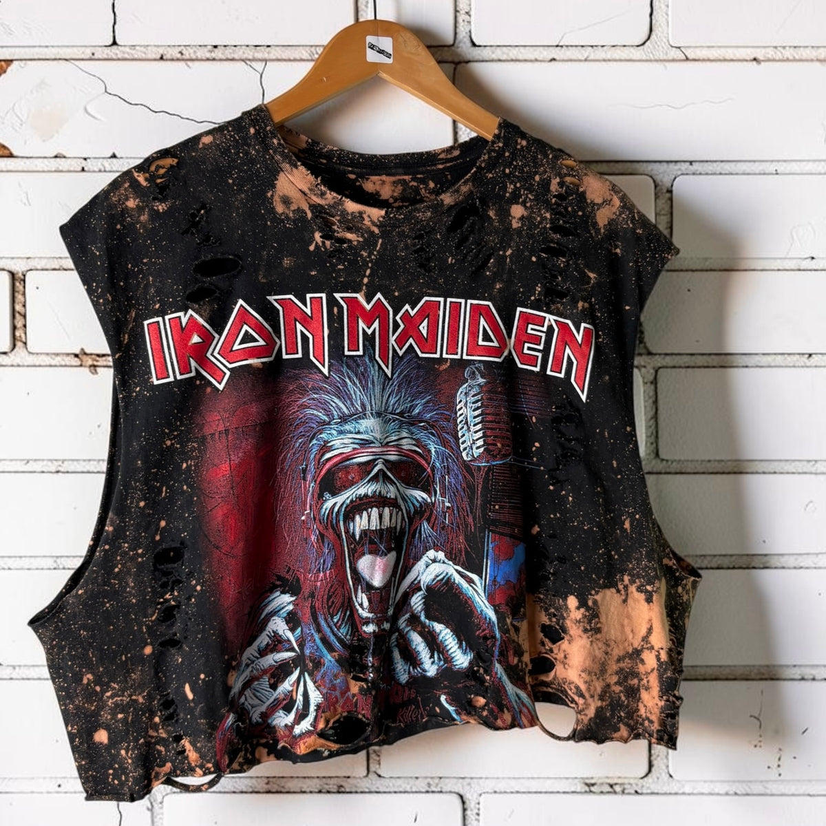Iron Maiden - Killers Bleached Distressed Band Tee