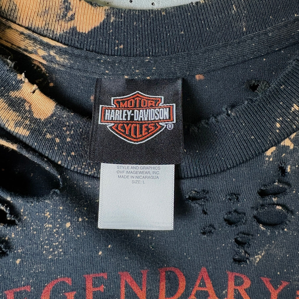 Harley Davidson France Bleached Distressed Tee