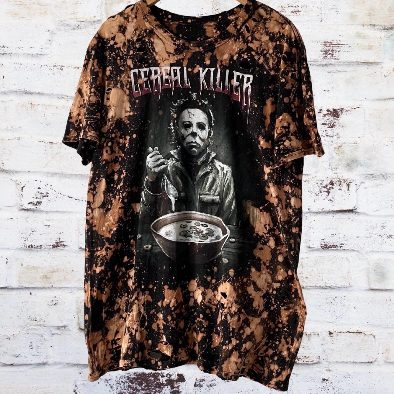 Michael Myers Cereal Killer Distressed T-Shirt