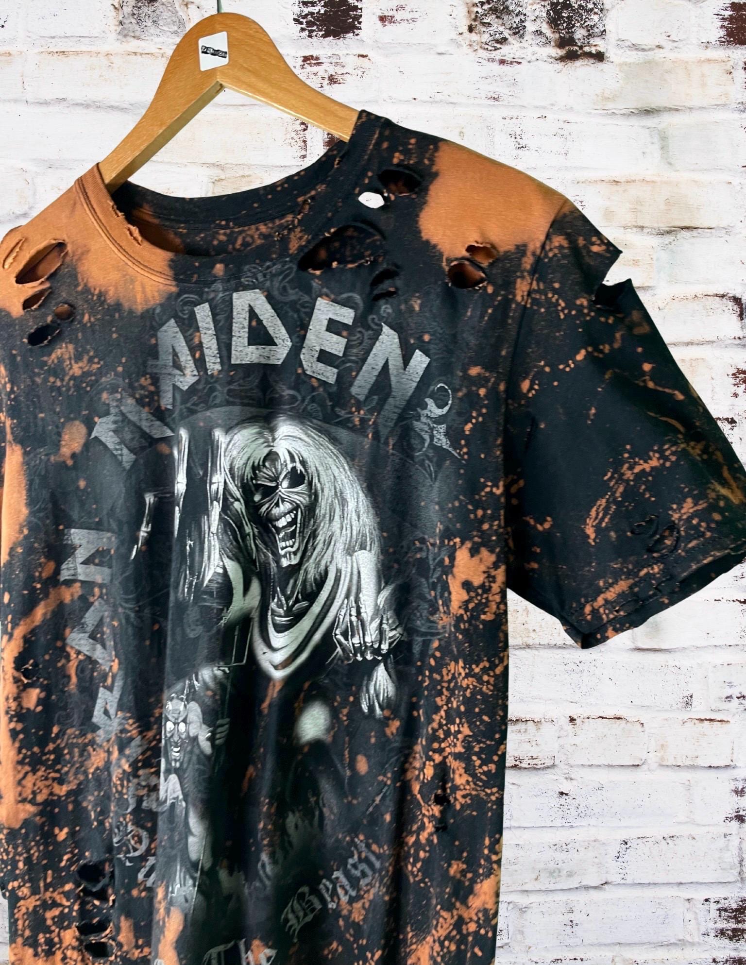 Iron Maiden The Number Of The Beast Distressed Tee