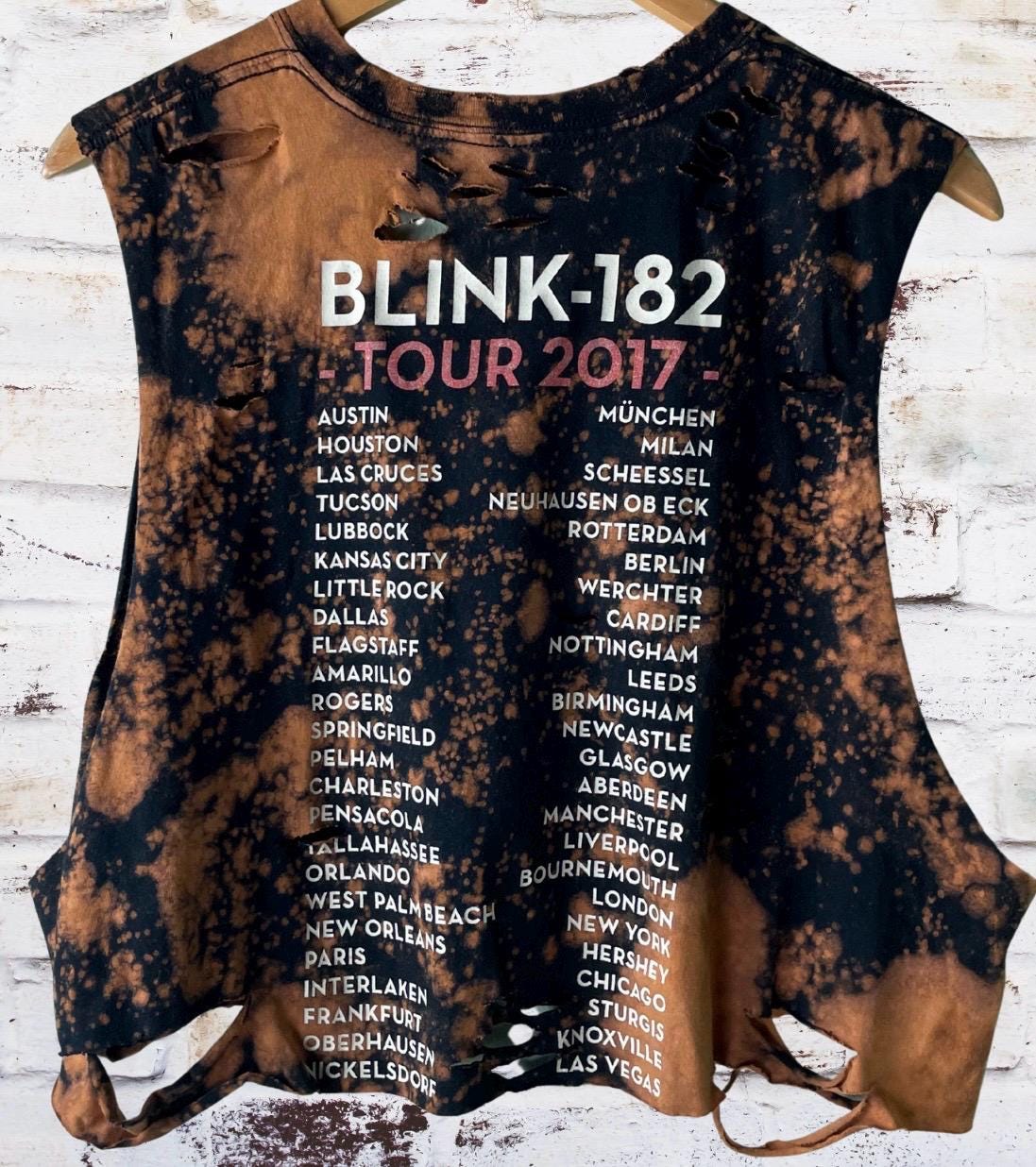 Blink 182 Distressed Tour Tee