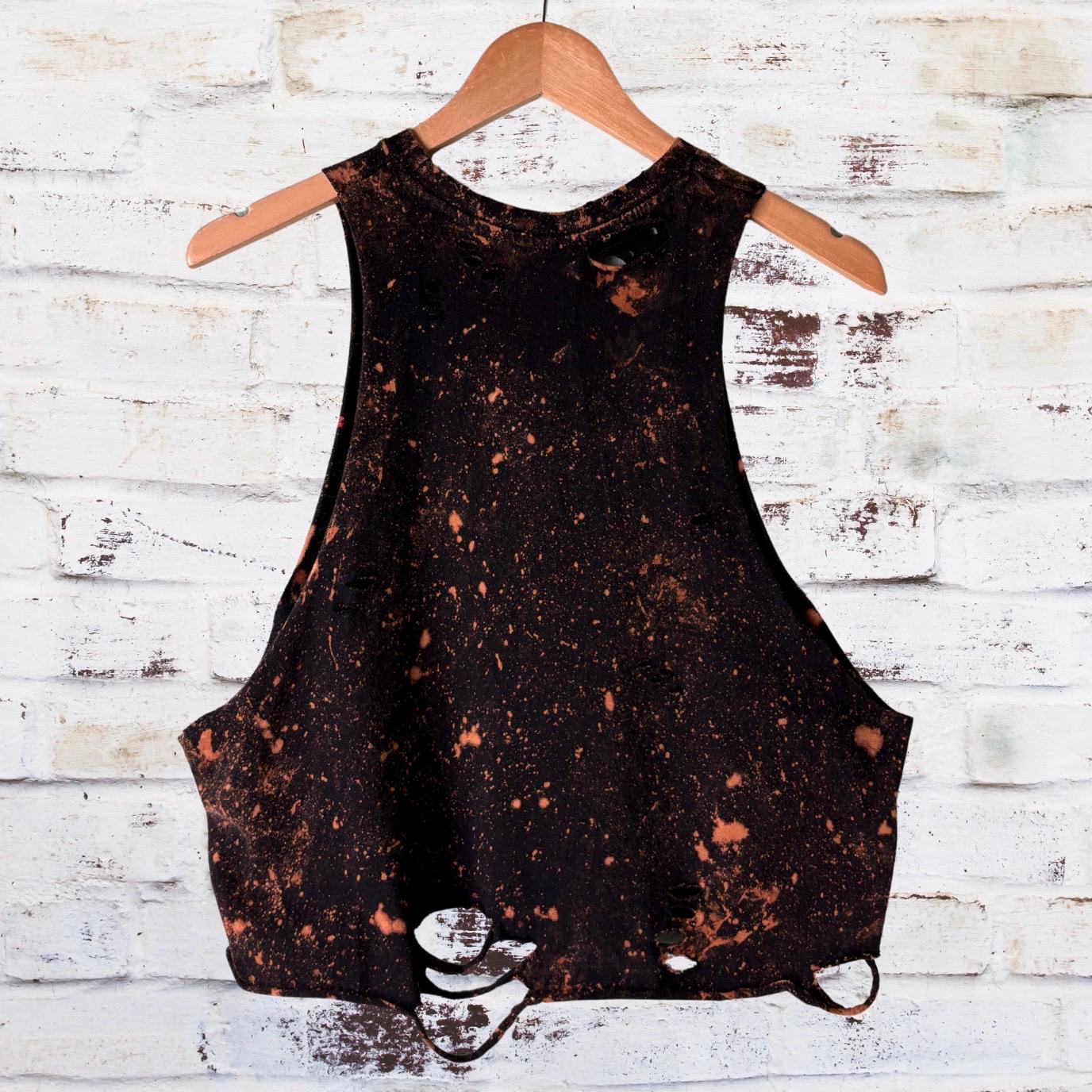 Slipknot Bleached Distressed Band Tee