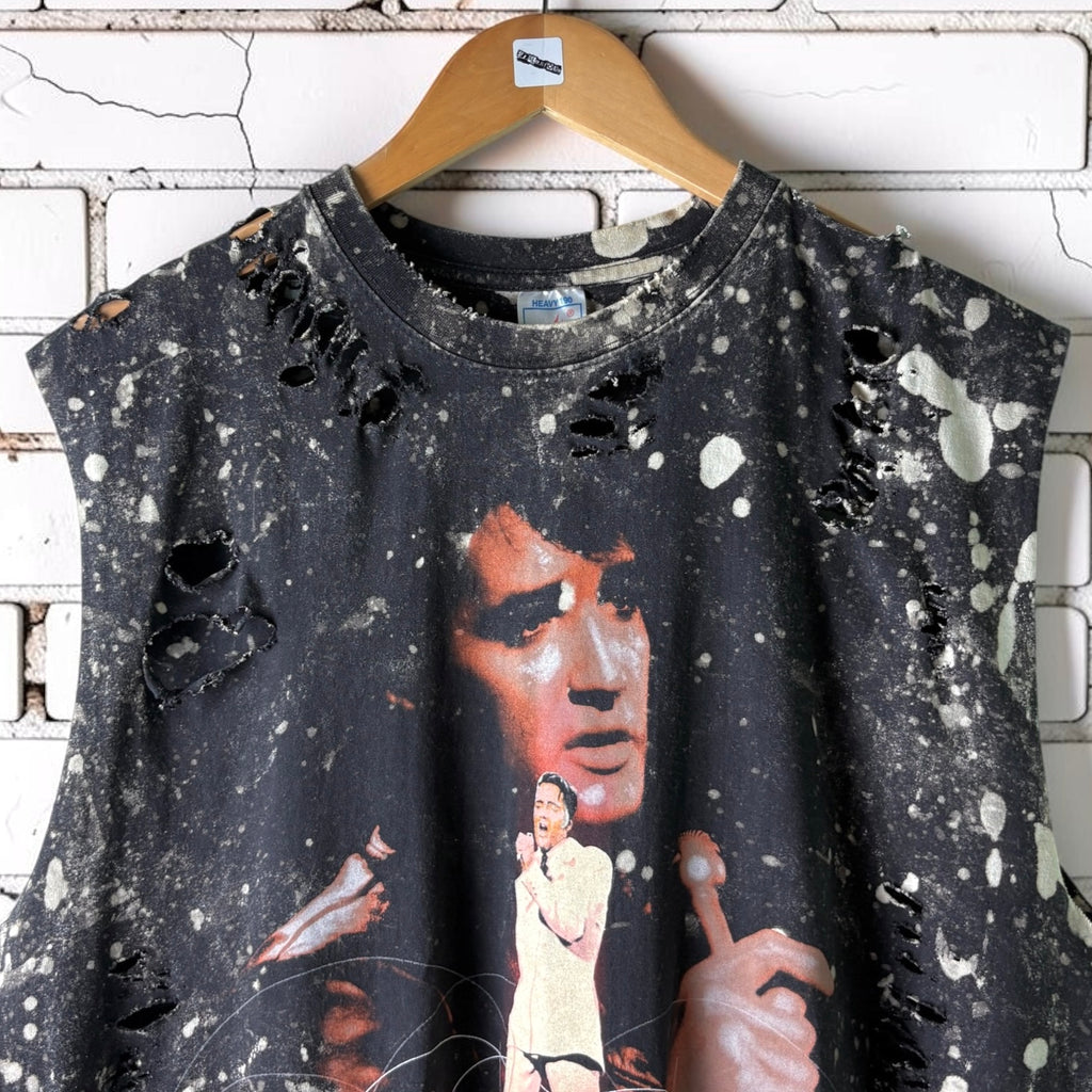 Elvis Bleached Vintage Graphic Tee