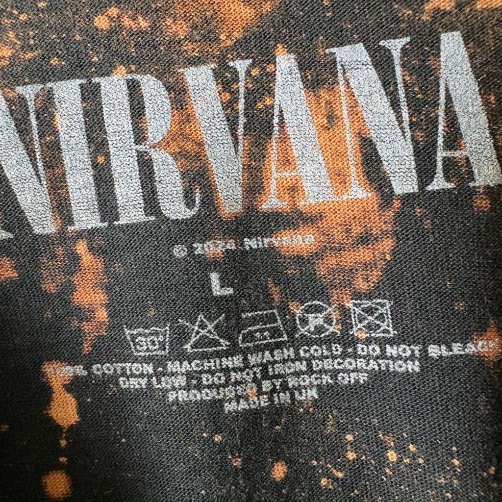 Nirvana - In Utero Bleach Cropped Distressed Tee
