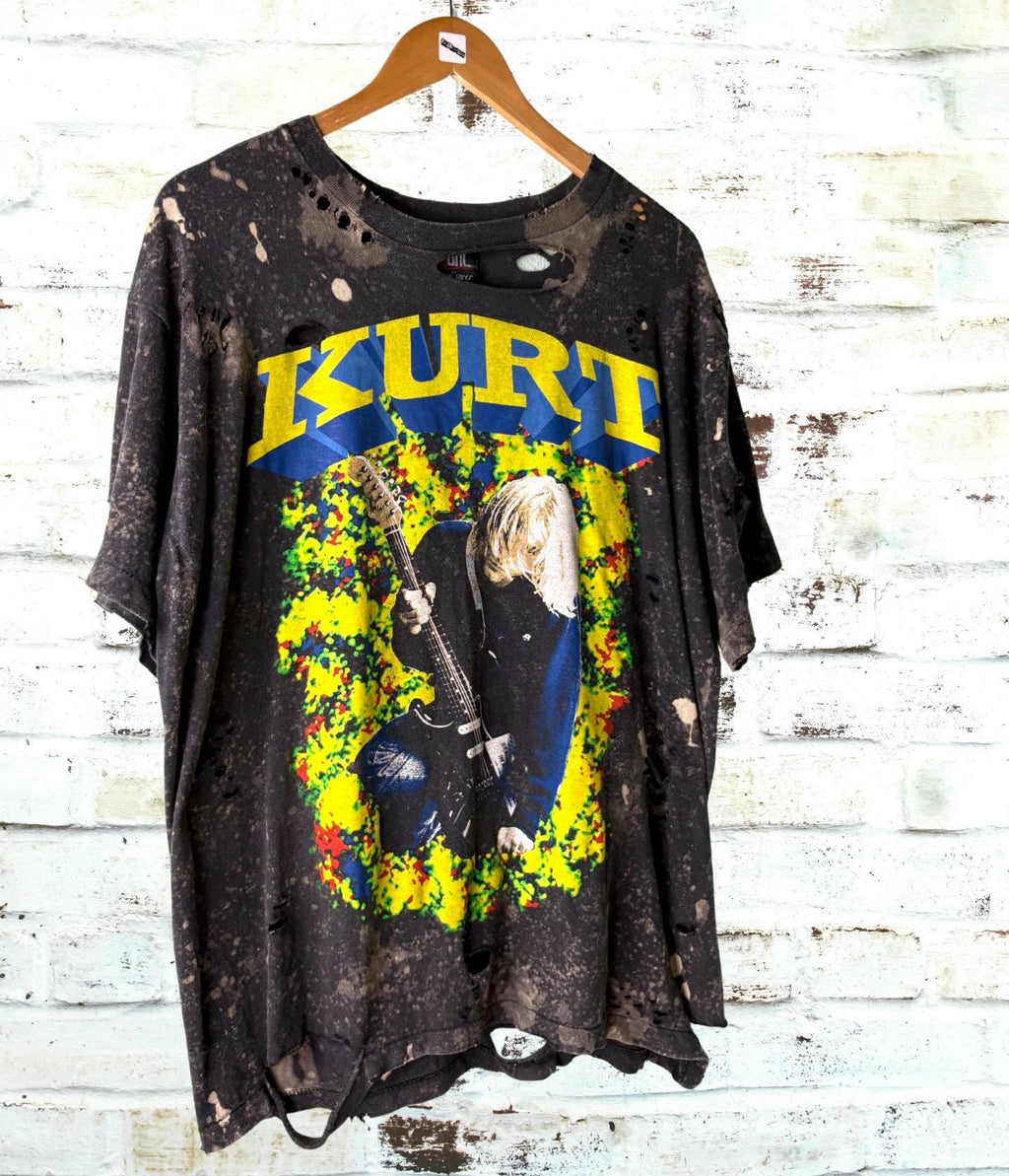 Kurt Cobain Thrashed Bleached Tee