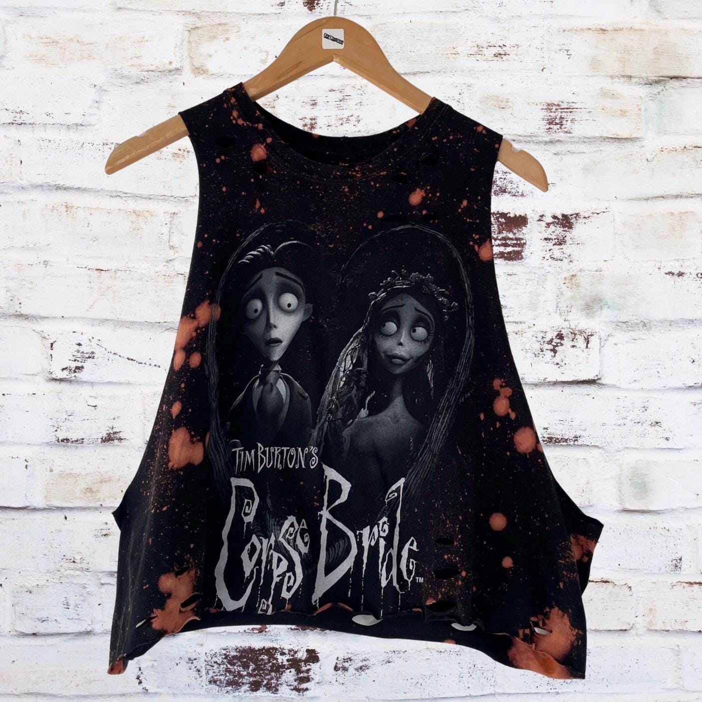 Tim Burtons Corpse Bride Bleached Distressed T-Shirt
