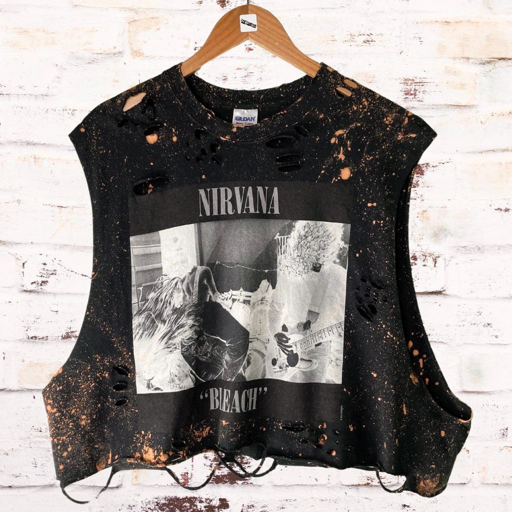 Nirvana - Bleach distressed Custom Band shirt