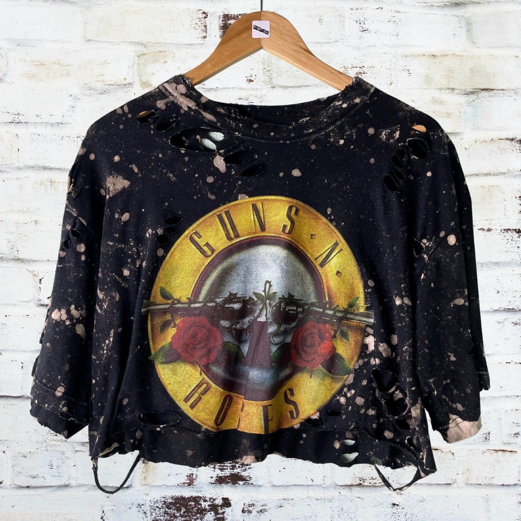 Guns n roses Classic Logo Cropped Tee