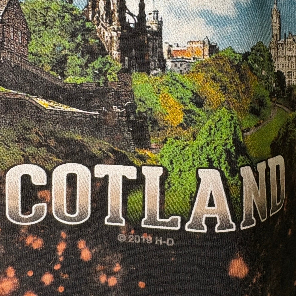 Harley Davidson Edinburgh Classic Logo Distressed Tee