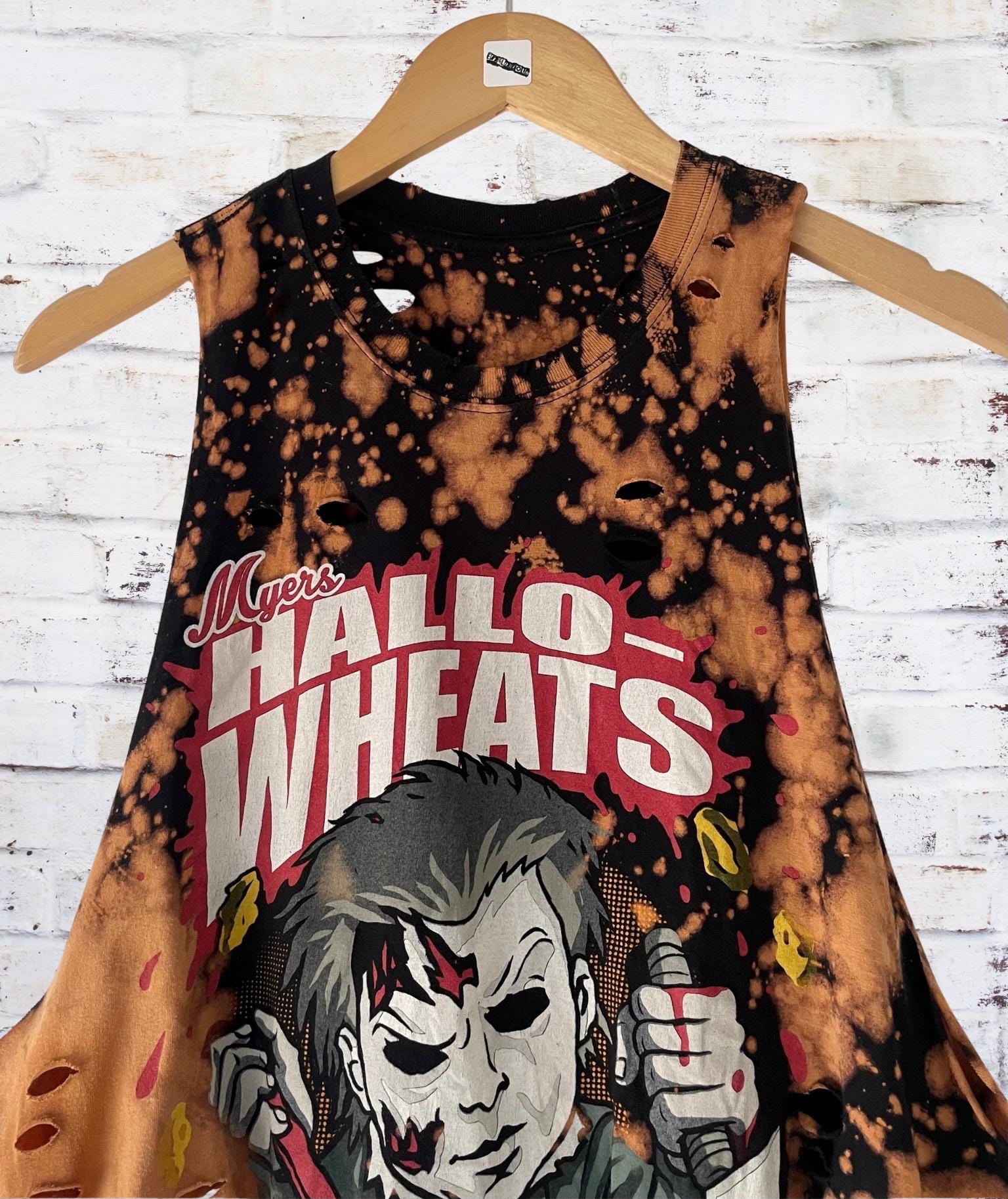 Michael Myers Cropped Distressed Tee