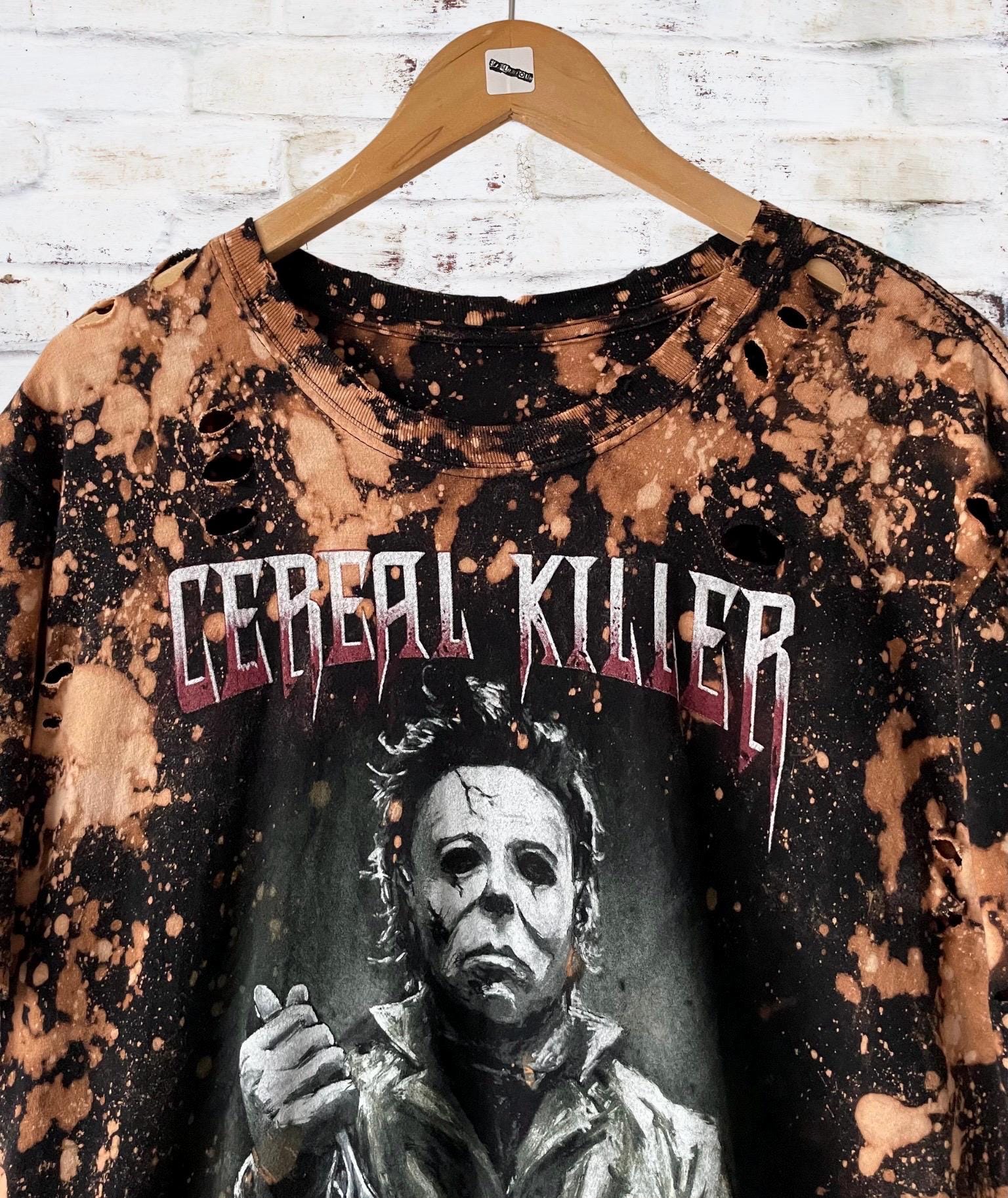 Michael Myers Cereal Killer Distressed T-Shirt