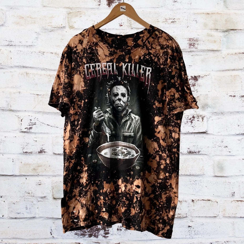Michael Myers Cereal Killer Distressed T-Shirt