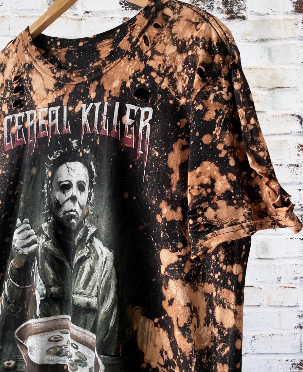 Michael Myers Cereal Killer Distressed T-Shirt