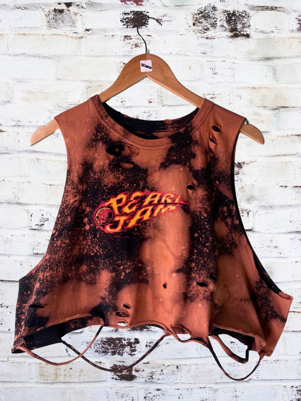 Pearl Jam Bleached Thrashed Band Shirt