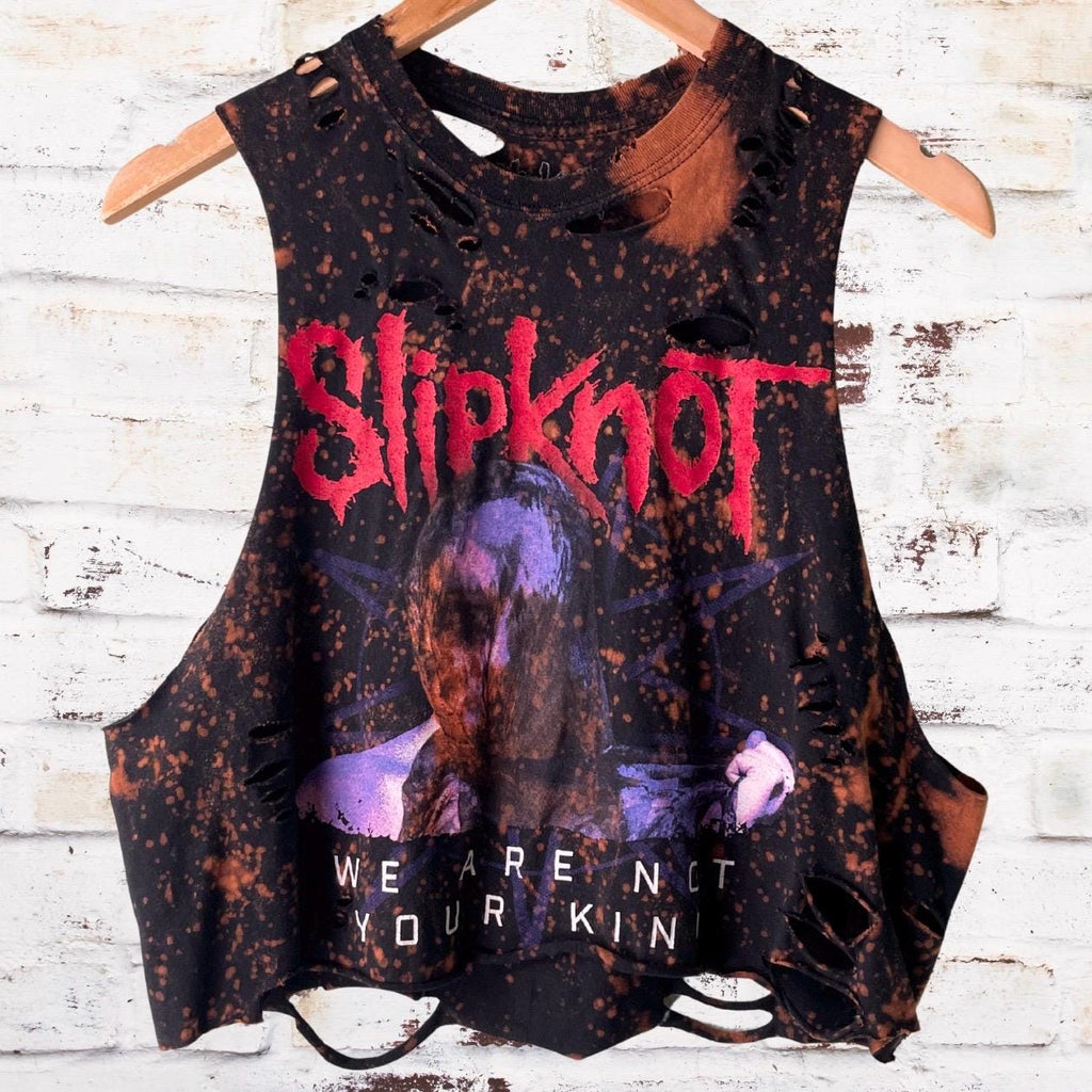 Slipknot We Are Not Your Kind Distressed Cropped Tee