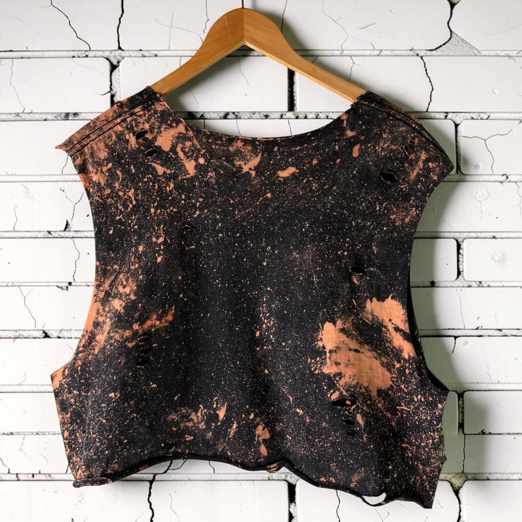 Mötley Crüe - Girls Girls Girls Shredded Bleached Band Tee XL