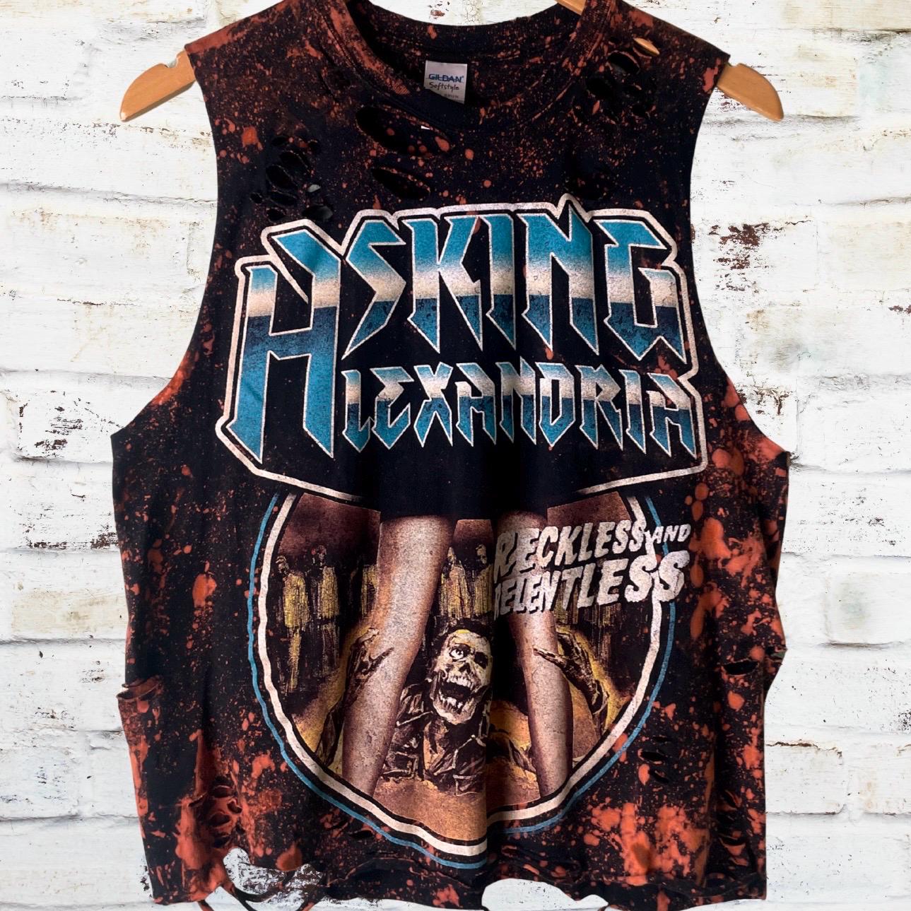 Asking Alexandria - Reckless And Relentless Thrashed Band Shirt