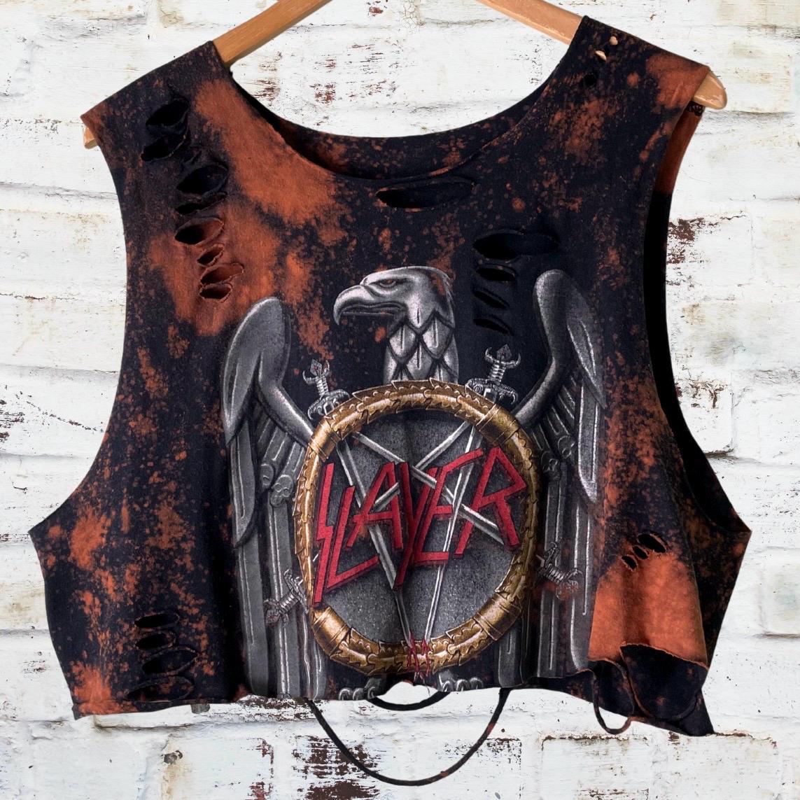 Slayer Classic Logo Thrashed Tee