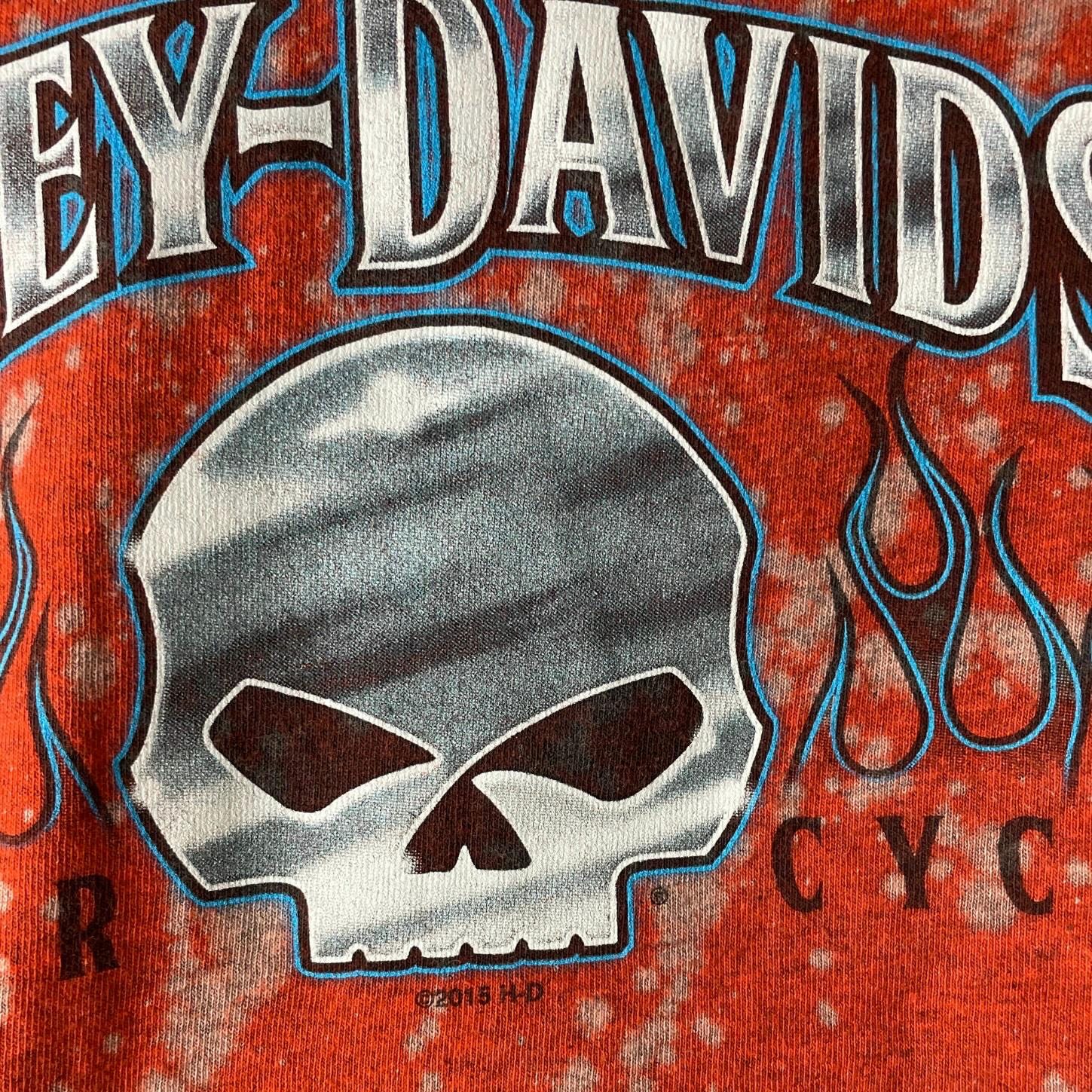 Harley Davidson Bleached Distressed T-Shirt