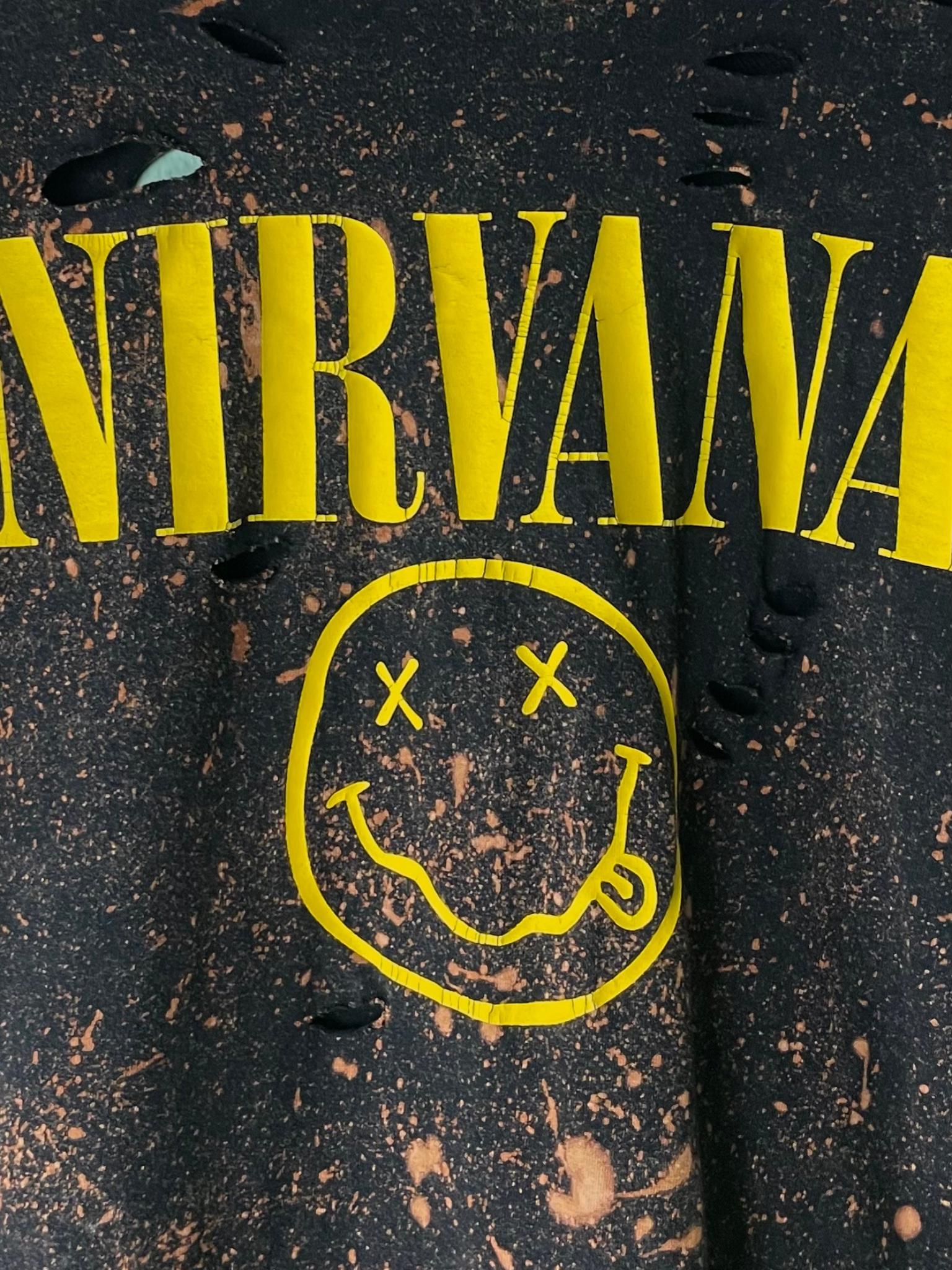 Nirvana Classic Smiley Logo Long Sleeve Tee