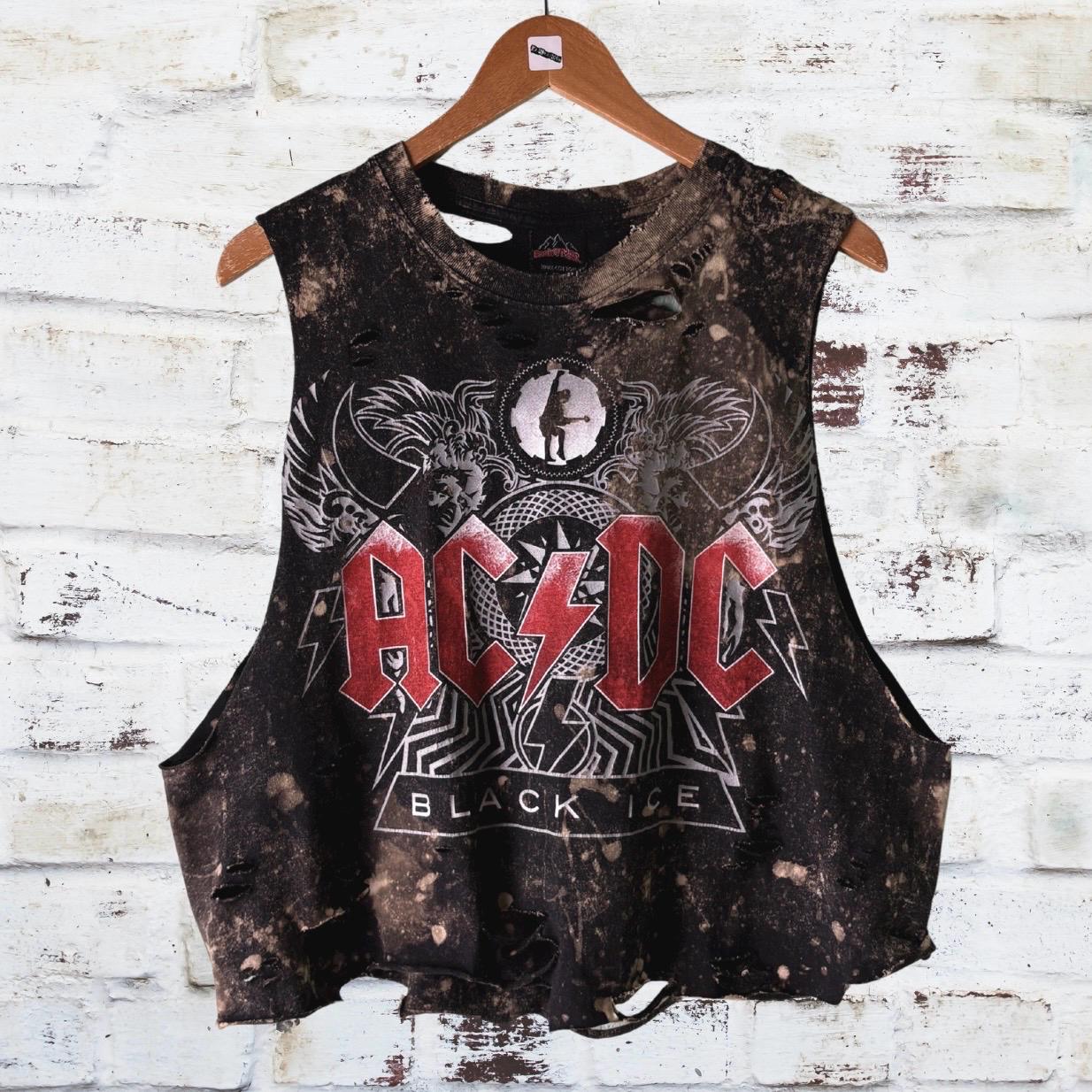 AC/DC Black Ice Shredded Band Tee